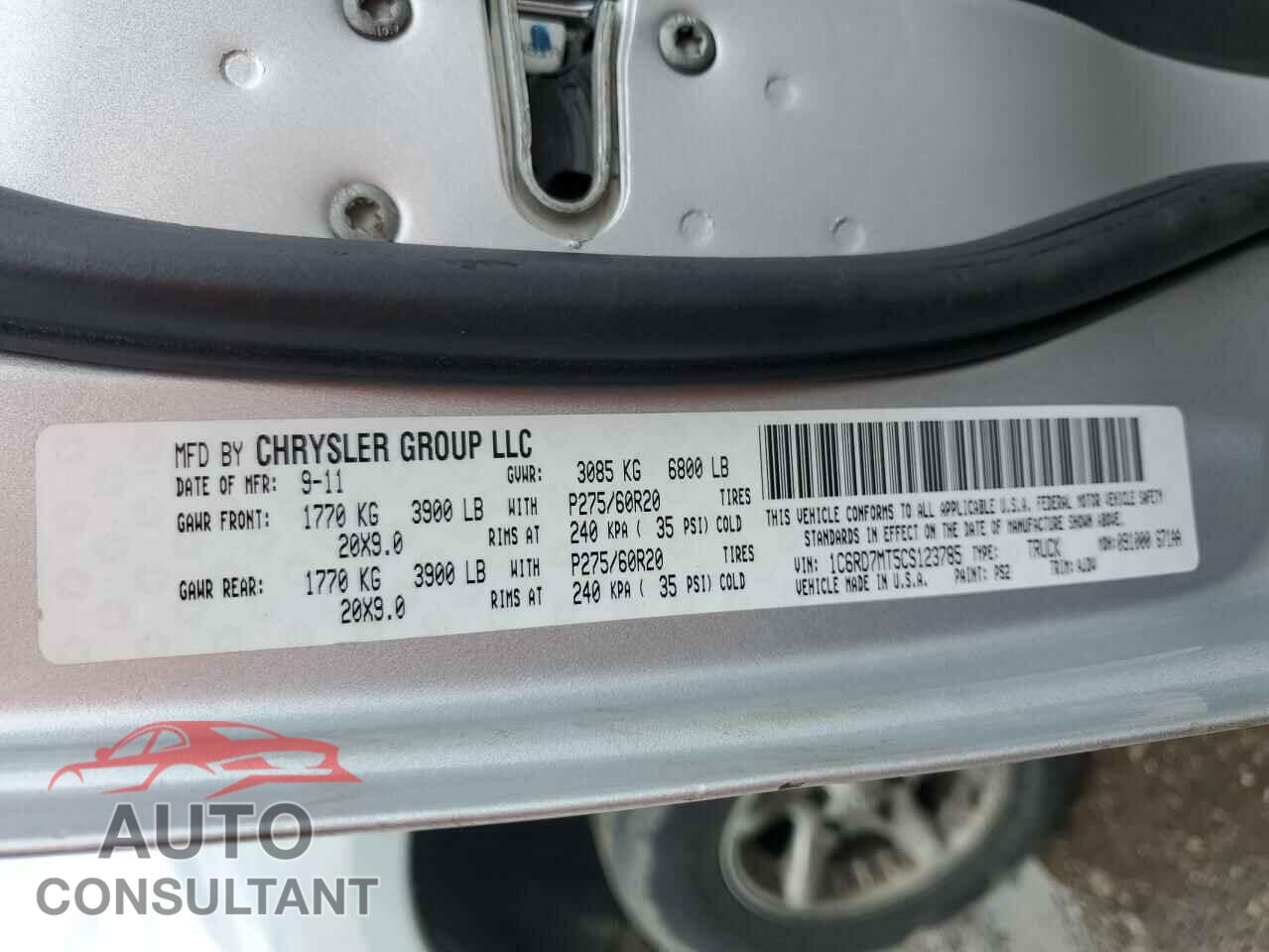 DODGE RAM 1500 2012 - 1C6RD7MT5CS123785