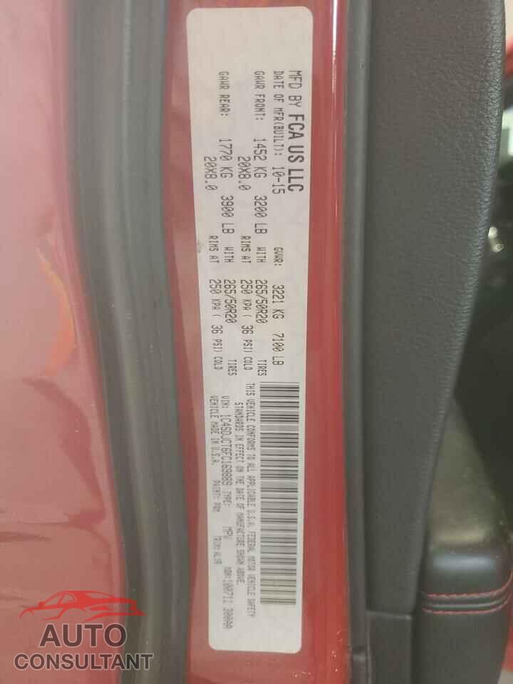 DODGE DURANGO 2015 - 1C4SDJCT6FC169889