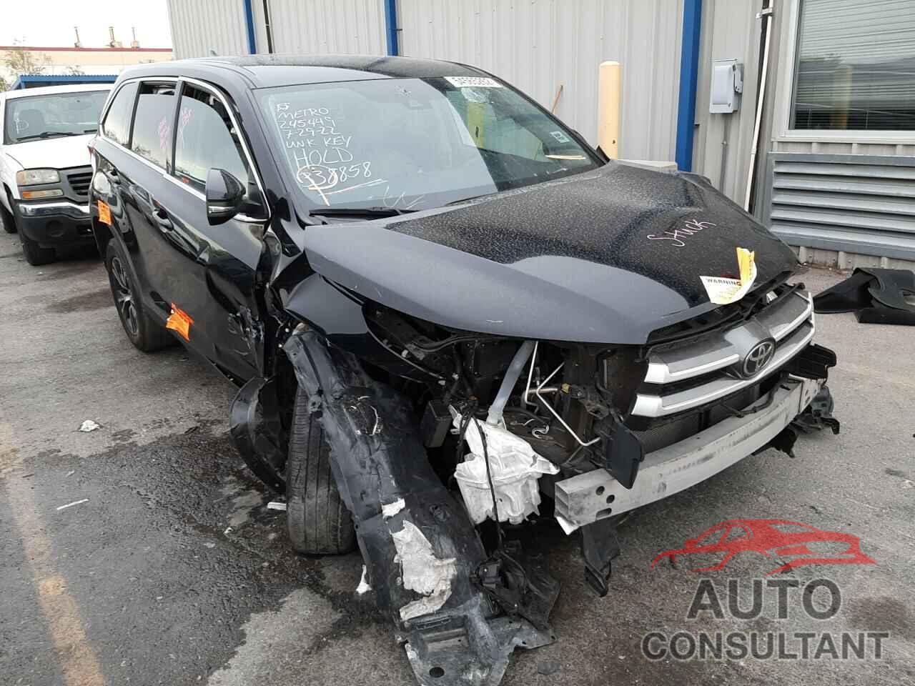 TOYOTA HIGHLANDER 2019 - 5TDZZRFH5KS347287
