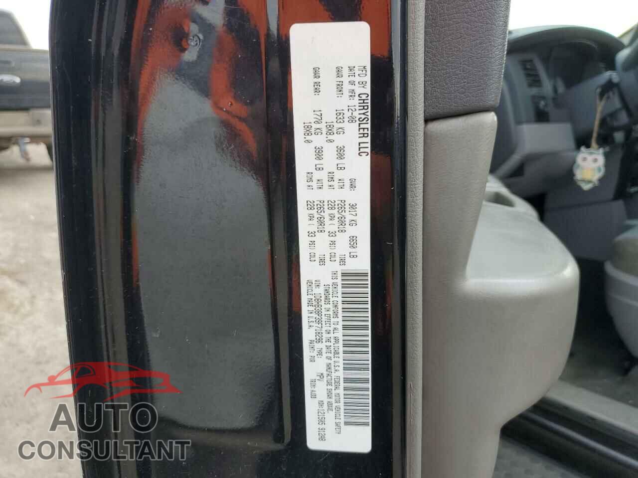 DODGE DURANGO 2009 - 1D8HB38P39F718296