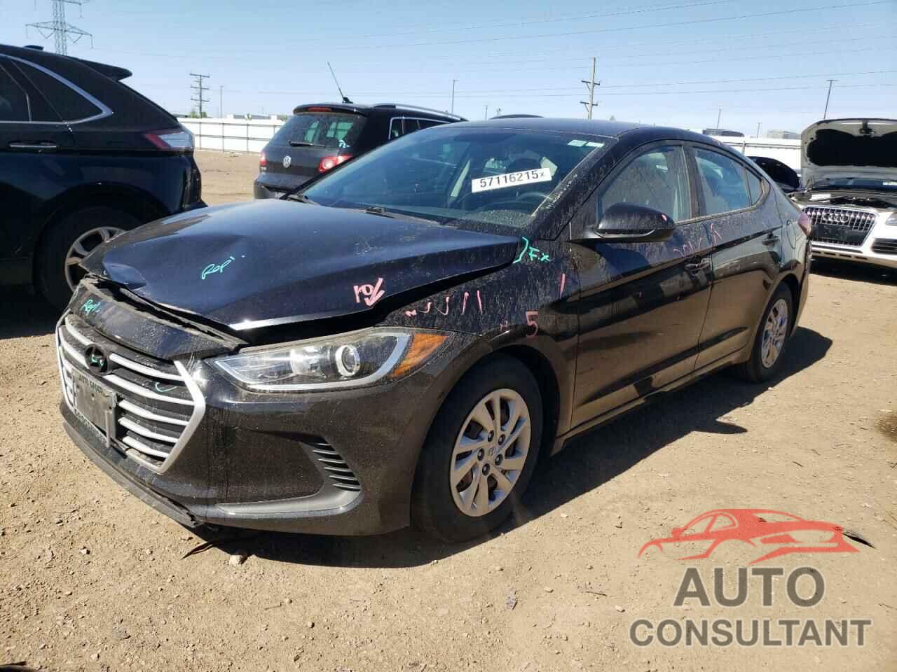 HYUNDAI ELANTRA 2017 - KMHD74LF8HU156002