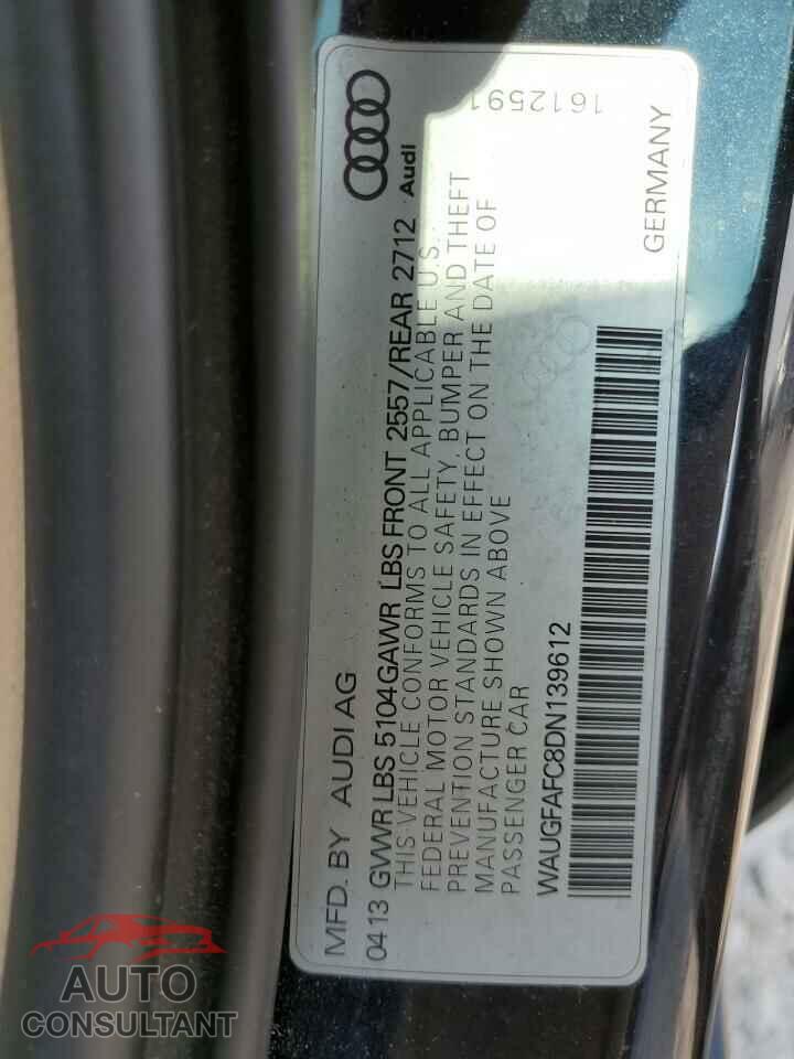 AUDI A6 2013 - WAUGFAFC8DN139612