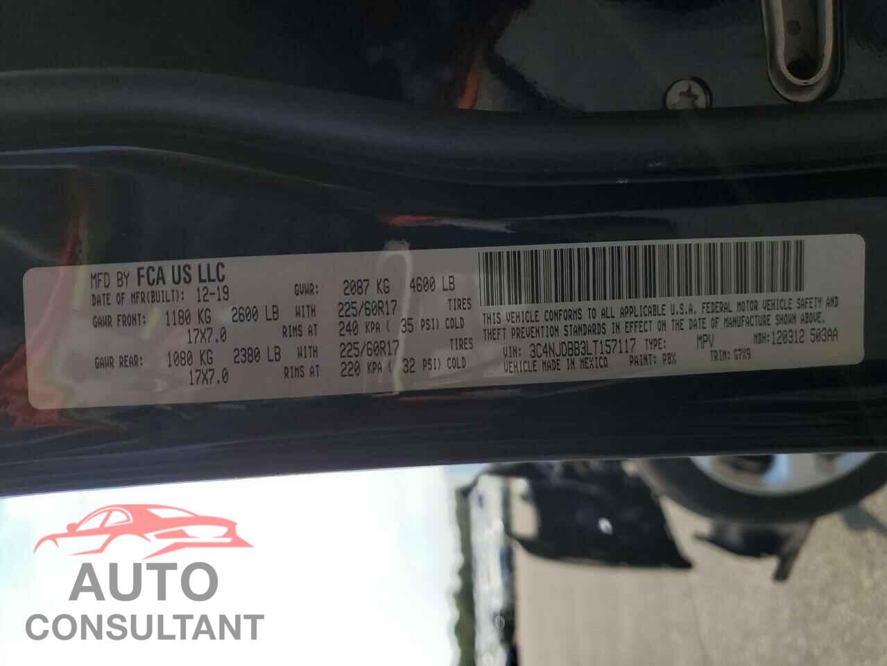 JEEP COMPASS 2020 - 3C4NJDBB3LT157117