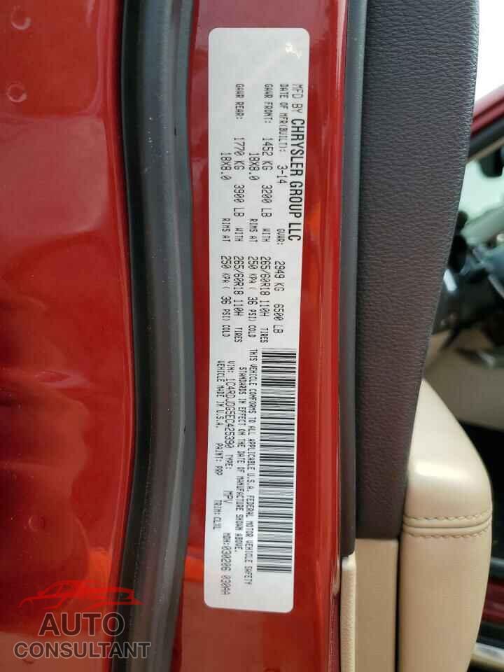 DODGE DURANGO 2014 - 1C4RDJDG5EC425390
