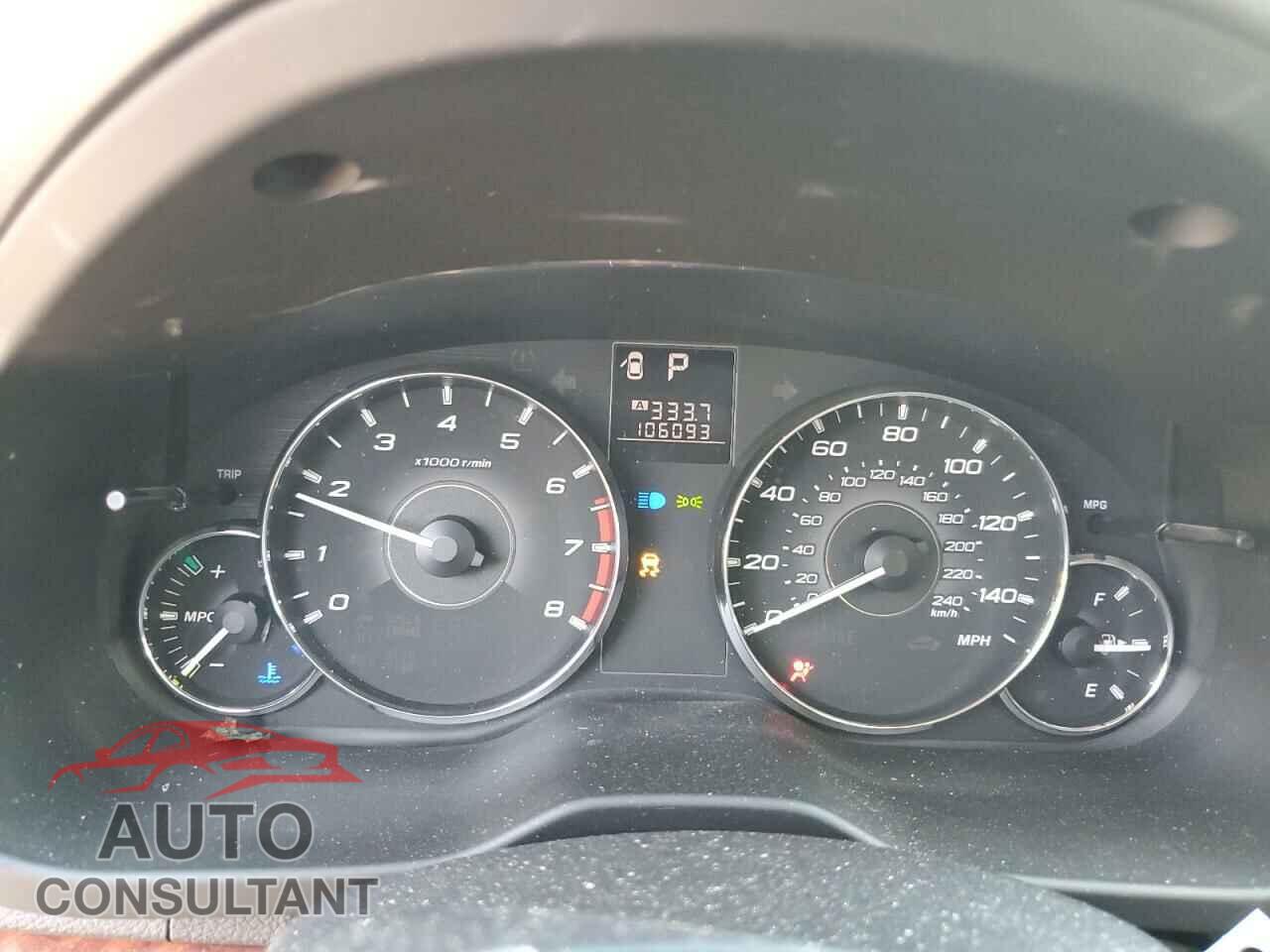 SUBARU OUTBACK 2012 - 4S4BRBLC7C3281731