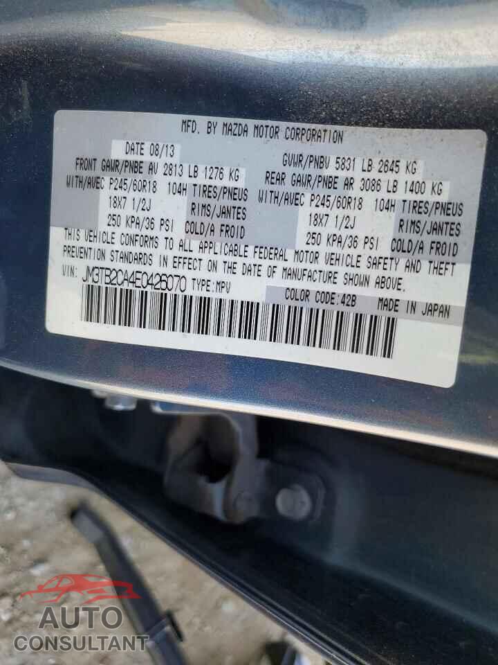 MAZDA CX-9 2014 - JM3TB2CA4E0426070
