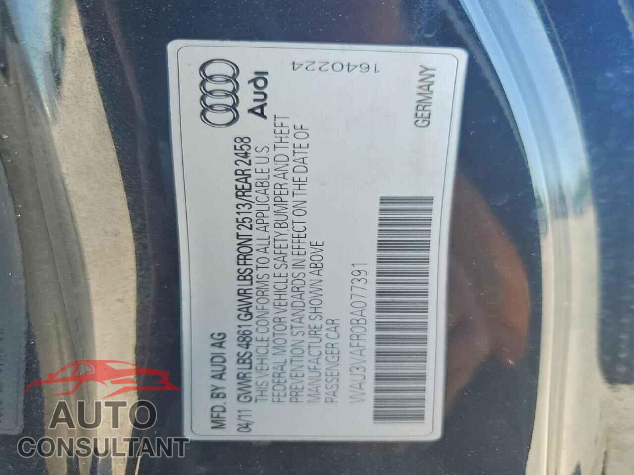AUDI S5/RS5 2011 - WAU3VAFR0BA077391