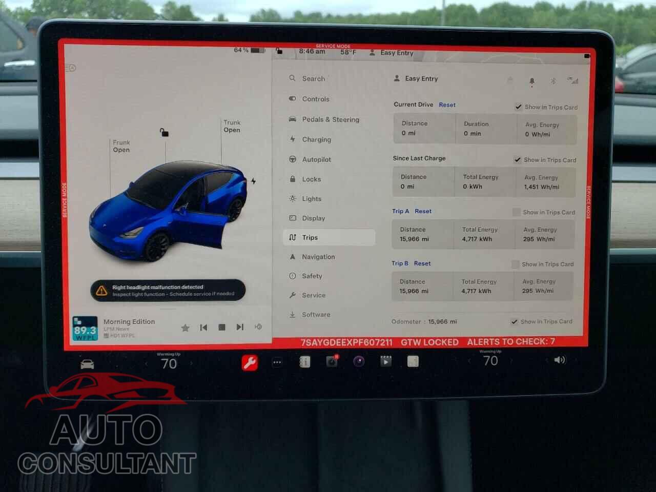 TESLA MODEL Y 2023 - 7SAYGDEEXPF607211
