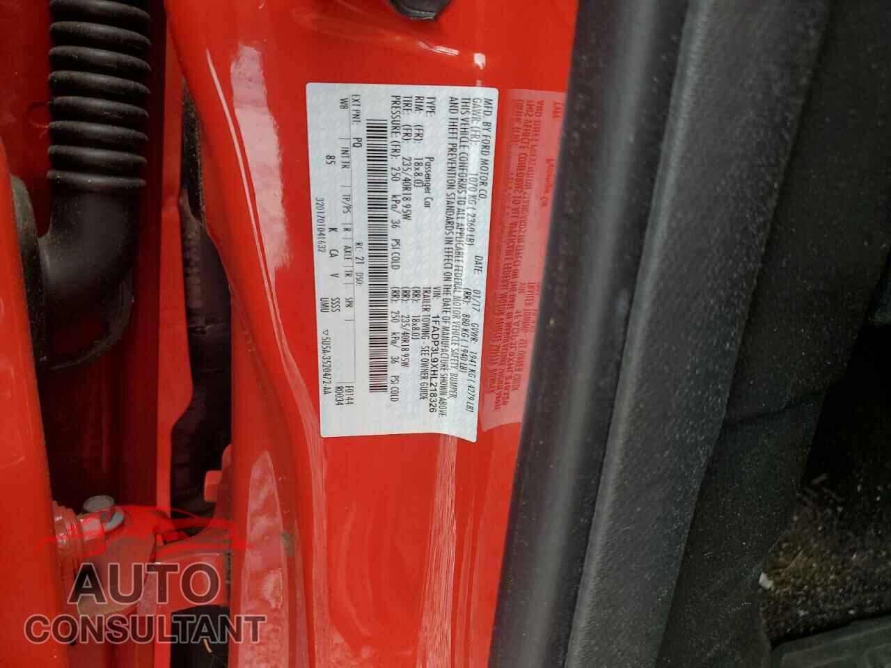 FORD FOCUS 2017 - 1FADP3L9XHL218326