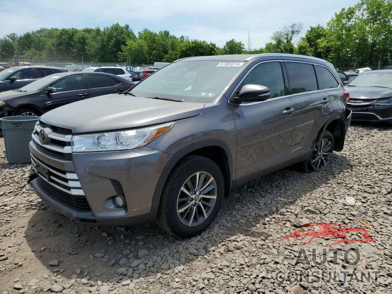 TOYOTA HIGHLANDER 2019 - 5TDJZRFH4KS950261