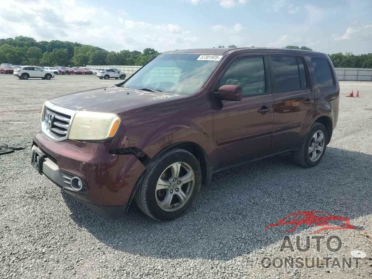 HONDA PILOT 2012 - 5FNYF3H58CB040934