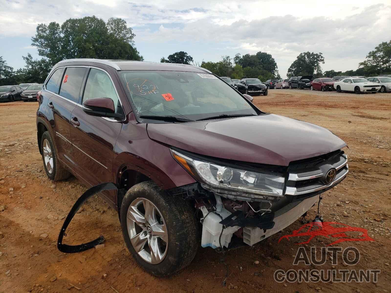 TOYOTA HIGHLANDER 2018 - 5TDYZRFH8JS260445
