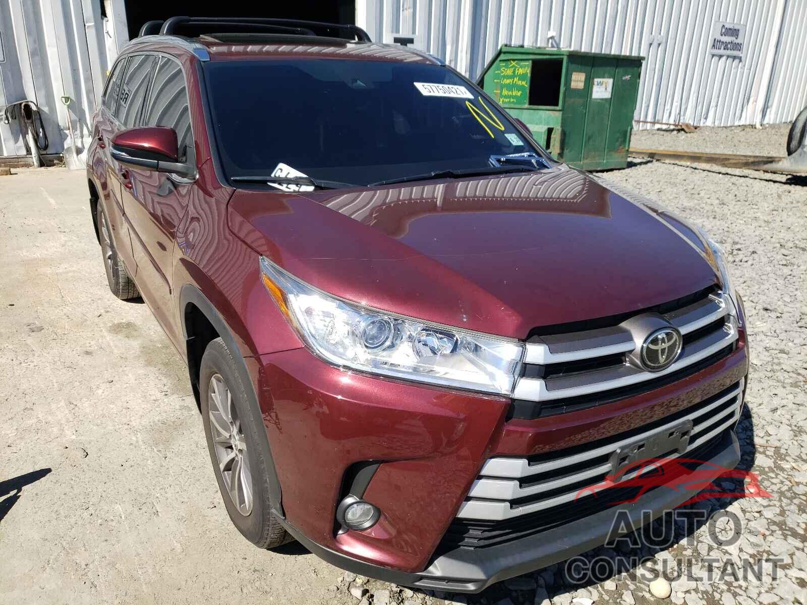 TOYOTA HIGHLANDER 2018 - 5TDJZRFH6JS835580
