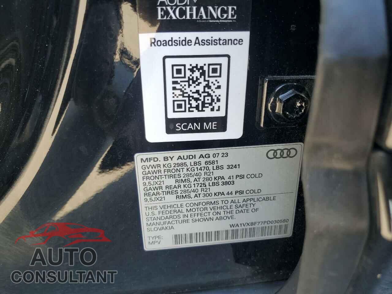 AUDI Q7 2023 - WA1VXBF77PD030580