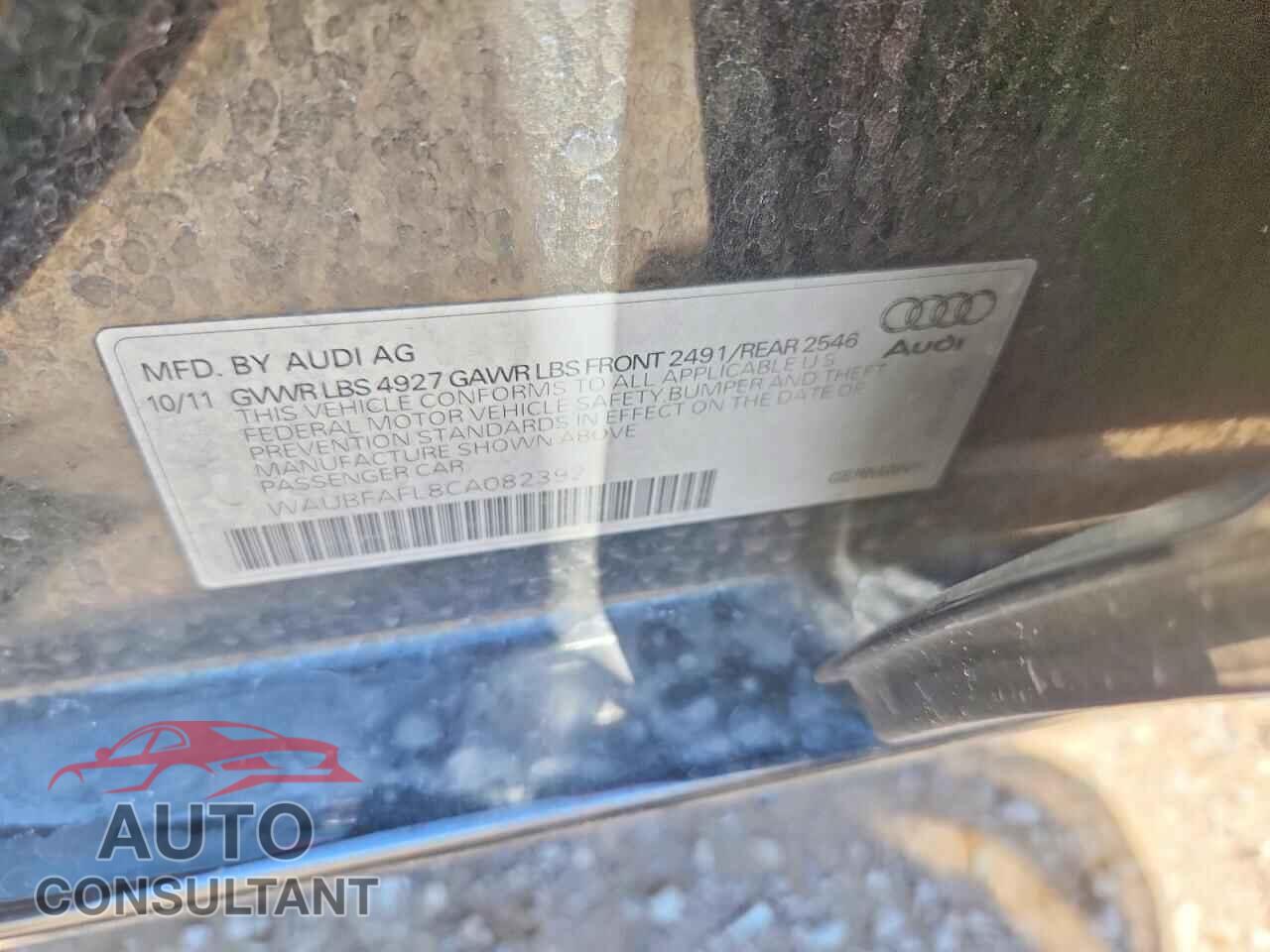 AUDI A4 2012 - WAUBFAFL8CA082392