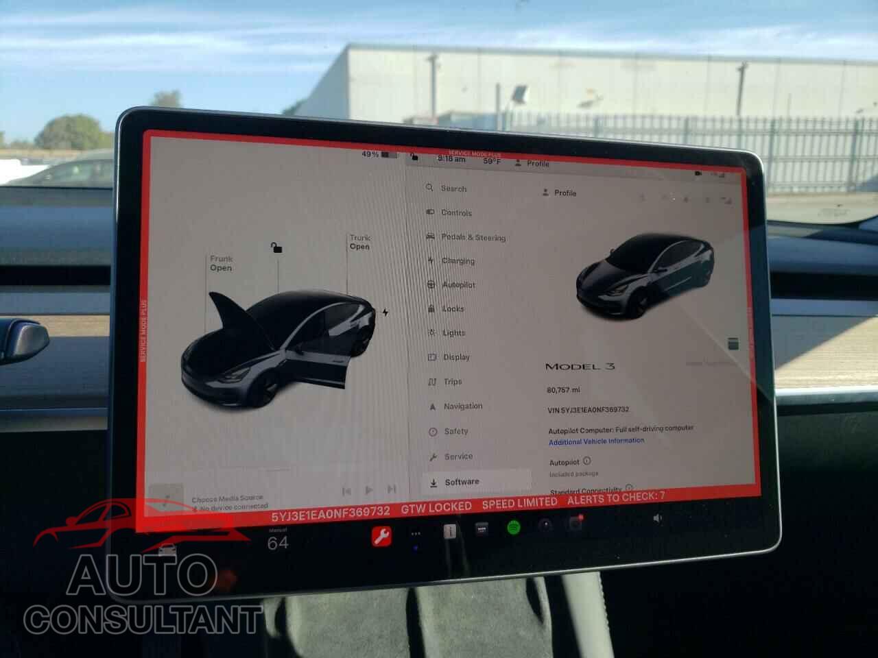 TESLA MODEL 3 2022 - 5YJ3E1EA0NF369732