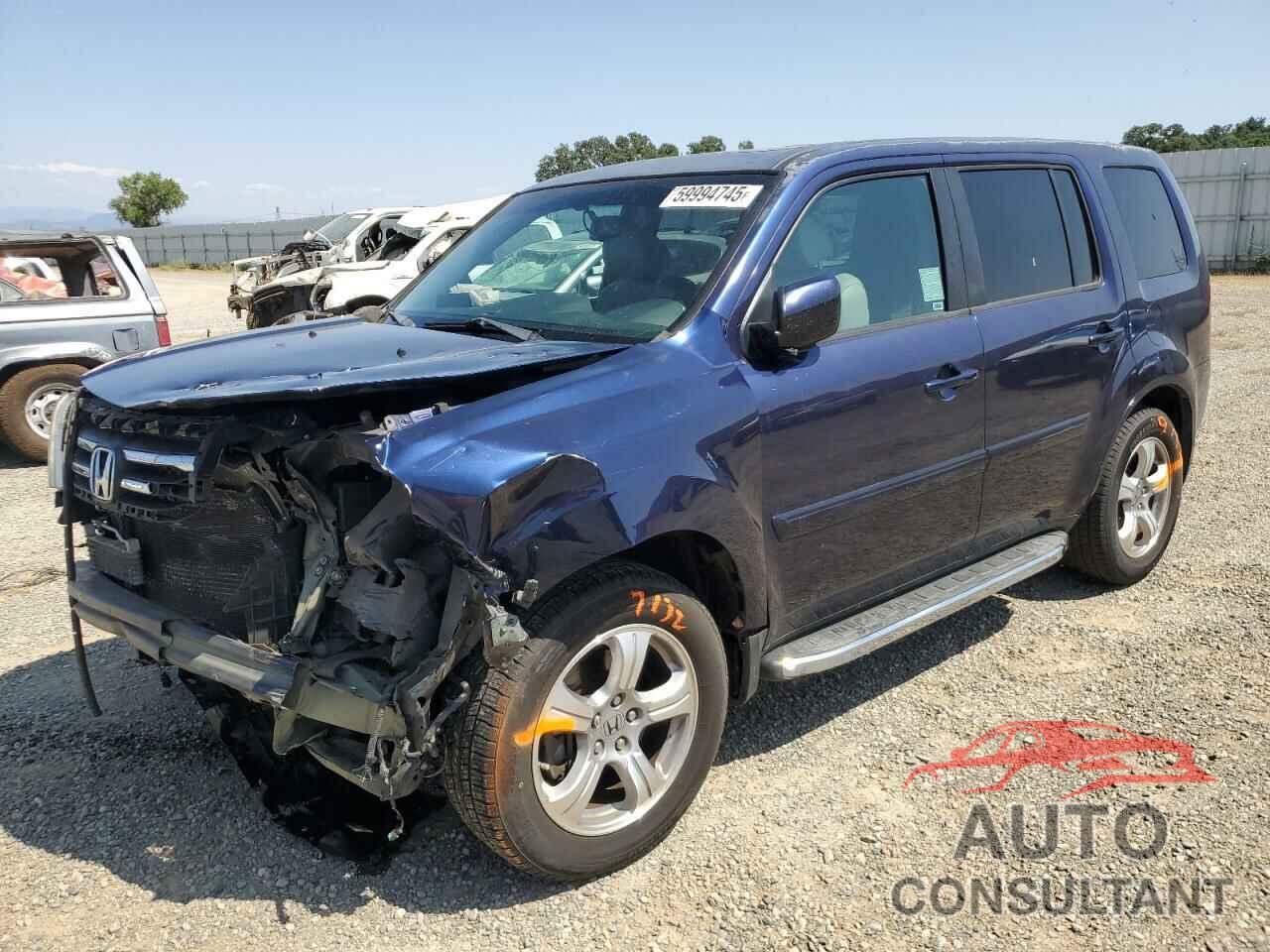 HONDA PILOT 2013 - 5FNYF4H53DB005791