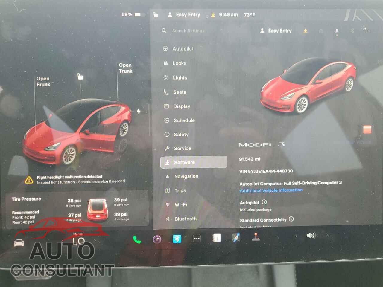TESLA MODEL 3 2023 - 5YJ3E1EA4PF448730