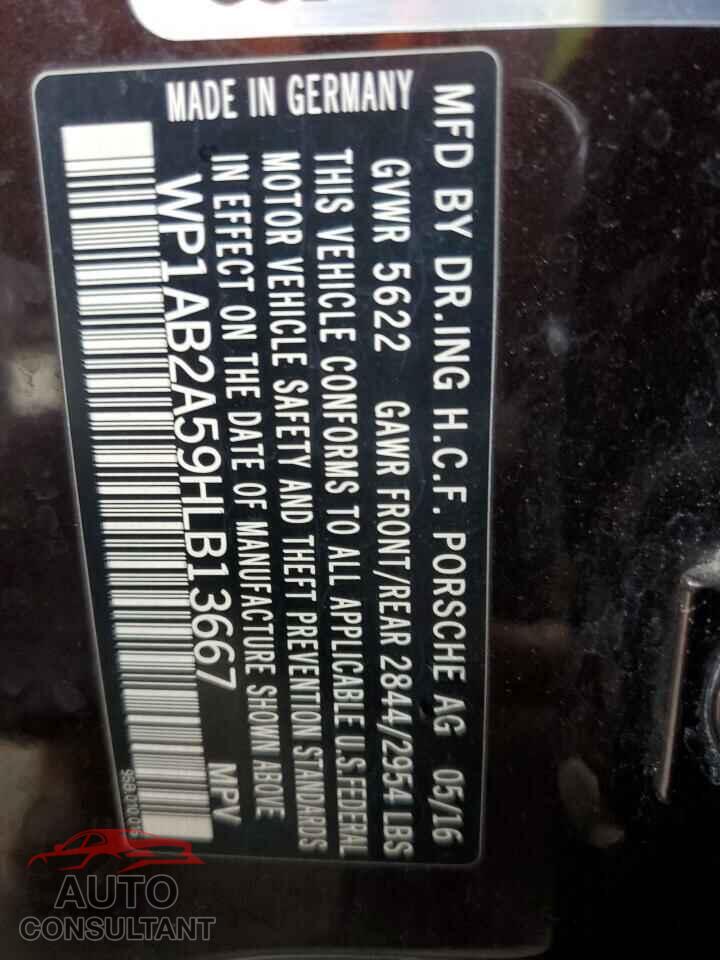 PORSCHE MACAN 2017 - WP1AB2A59HLB13667