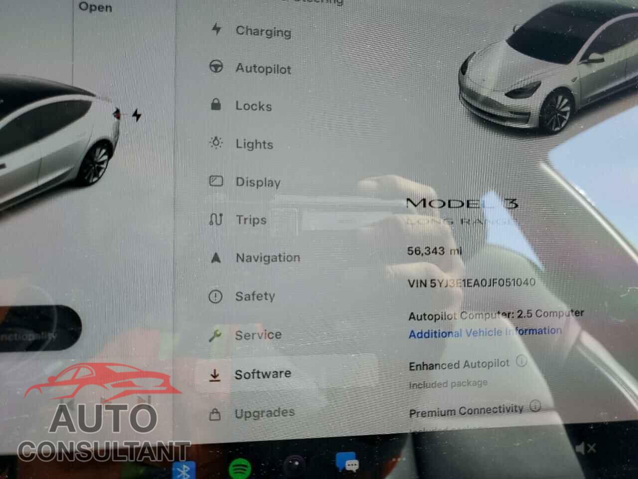 TESLA MODEL 3 2018 - 5YJ3E1EA0JF051040