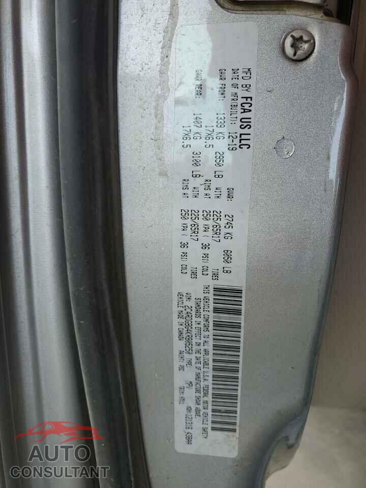 DODGE CARAVAN 2019 - 2C4RDGBG4KR805250