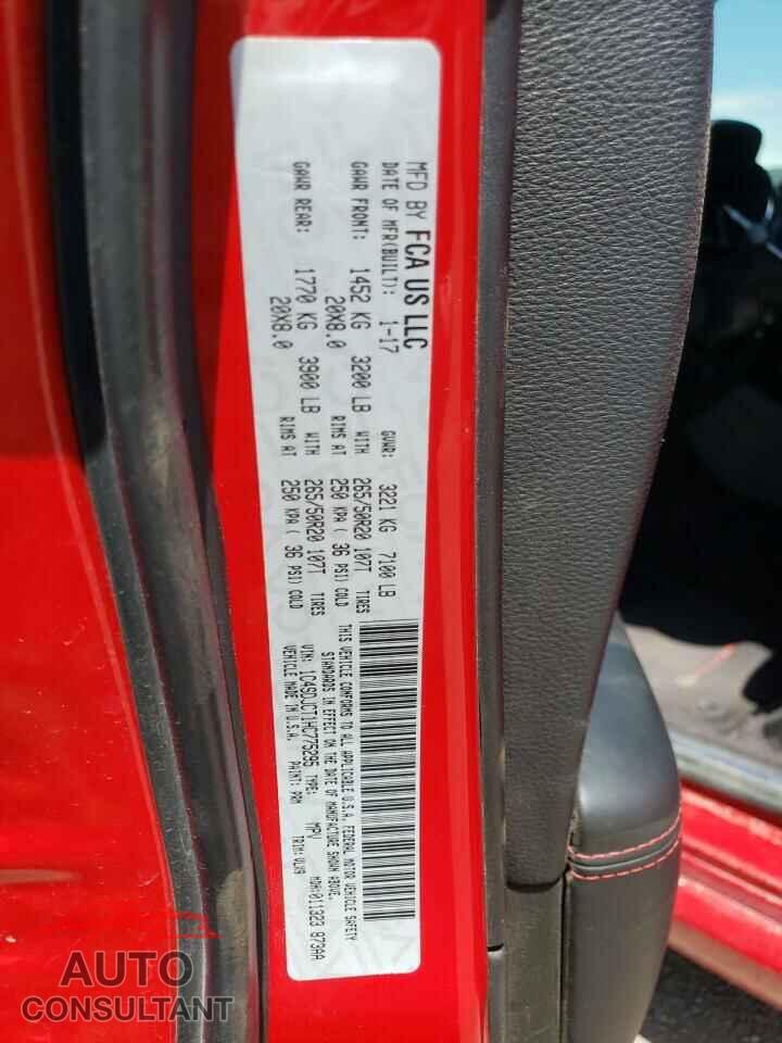 DODGE DURANGO 2017 - 1C4SDJCT1HC775295