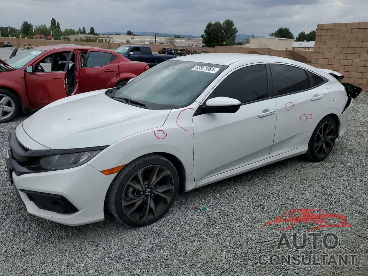 HONDA CIVIC 2019 - 2HGFC2F82KH528911