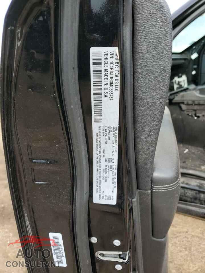 DODGE DURANGO 2021 - 1C4RDJDG3MC558454