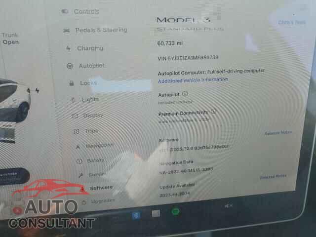TESLA MODEL 3 2021 - 5YJ3E1EA1MF859739