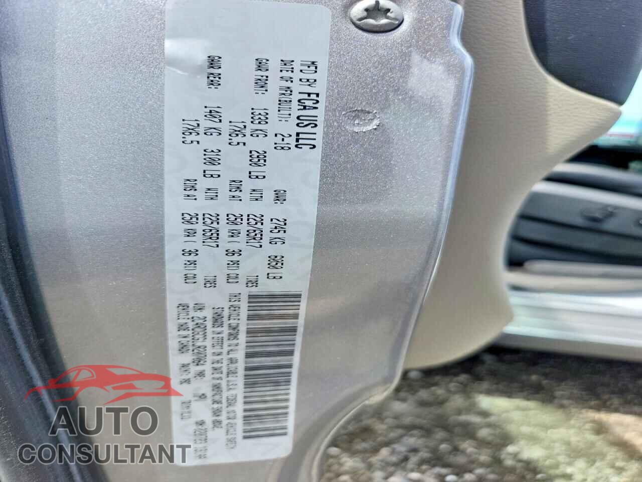 DODGE CARAVAN 2018 - 2C4RDGCG1JR207064