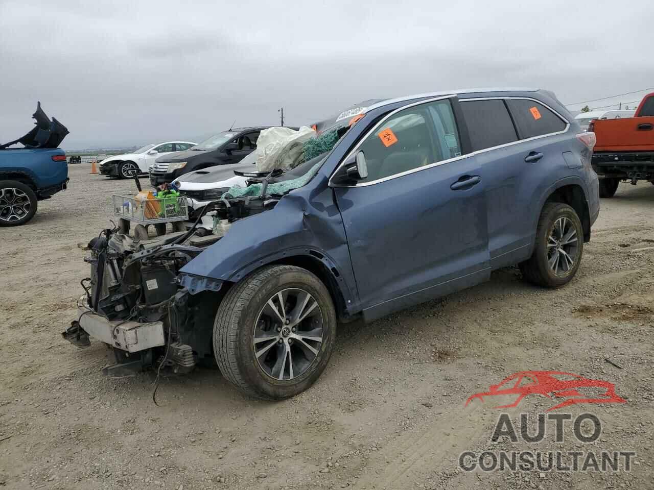 TOYOTA HIGHLANDER 2016 - 5TDJKRFH9GS259951