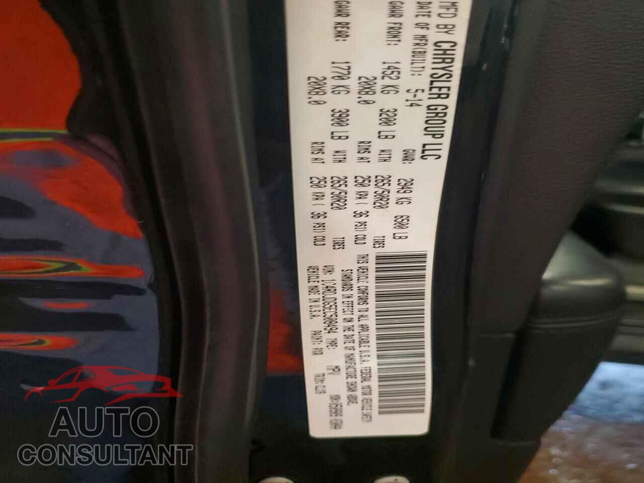 DODGE DURANGO 2014 - 1C4RDJDG5EC508494