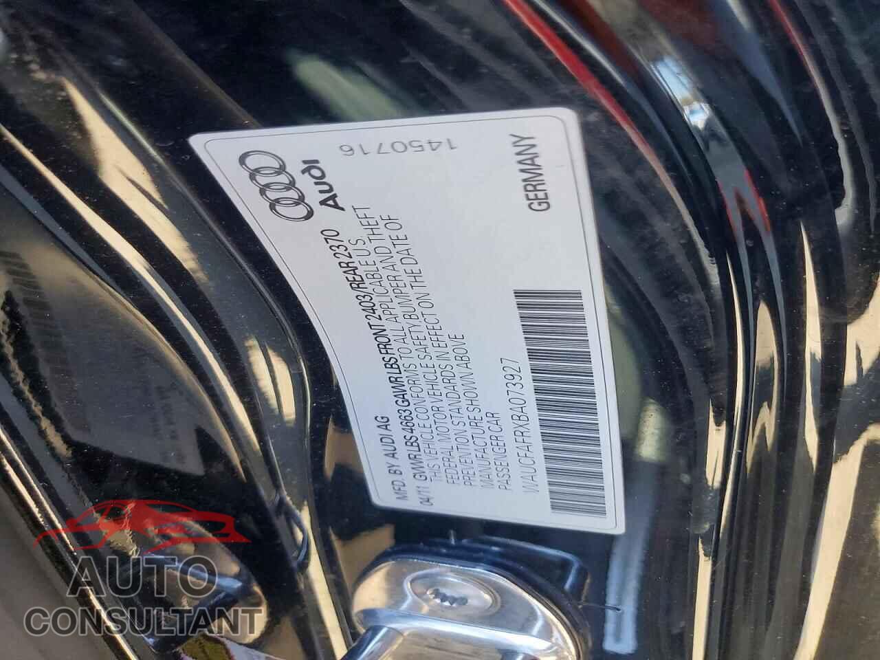 AUDI A5 2011 - WAUCFAFRXBA073927