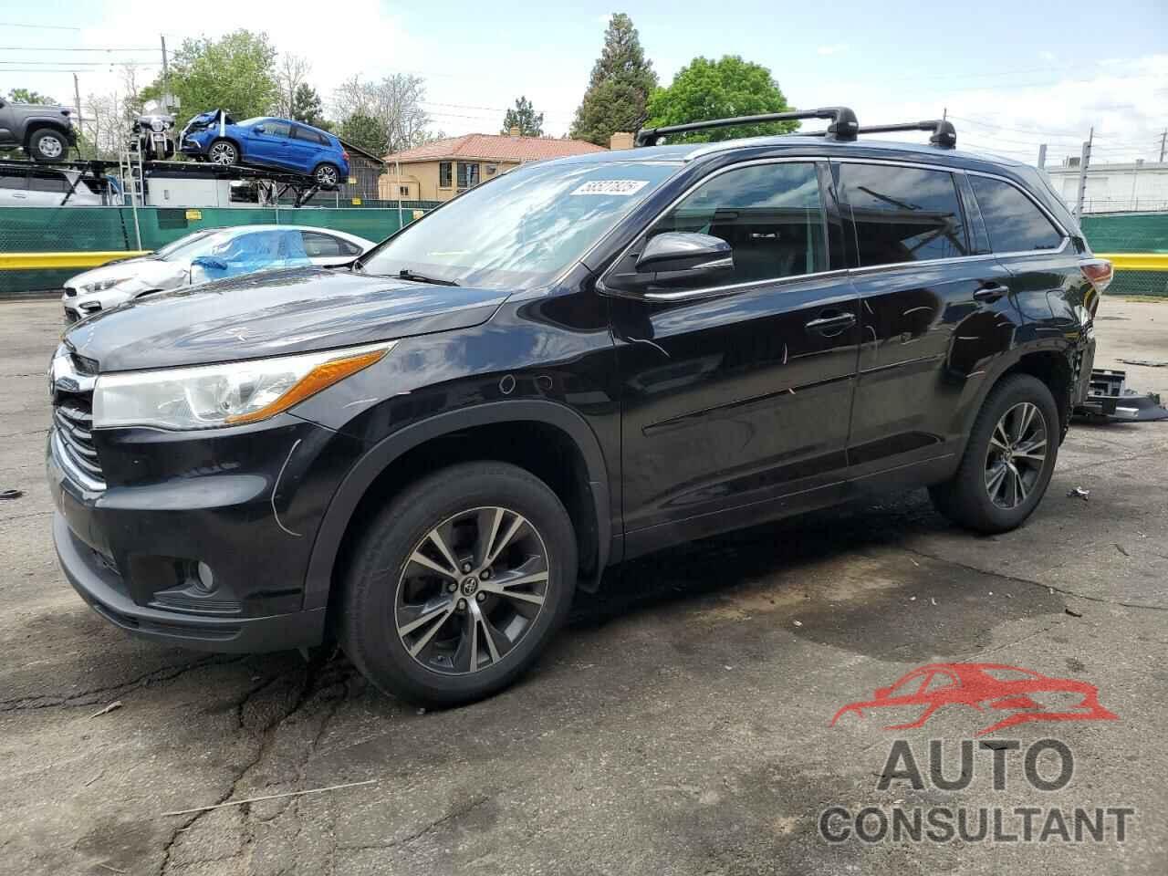 TOYOTA HIGHLANDER 2016 - 5TDJKRFHXGS349769