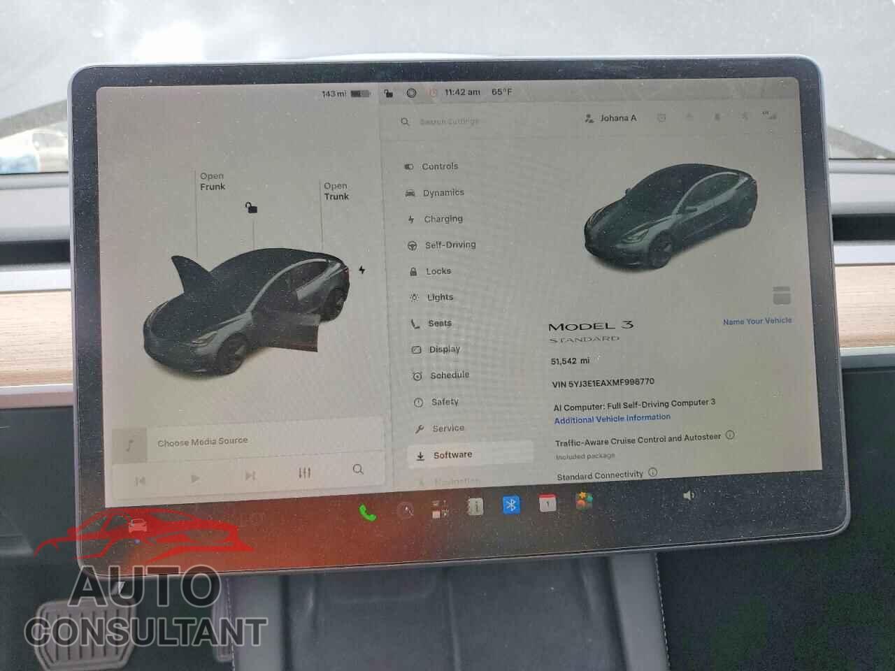 TESLA MODEL 3 2021 - 5YJ3E1EAXMF998770