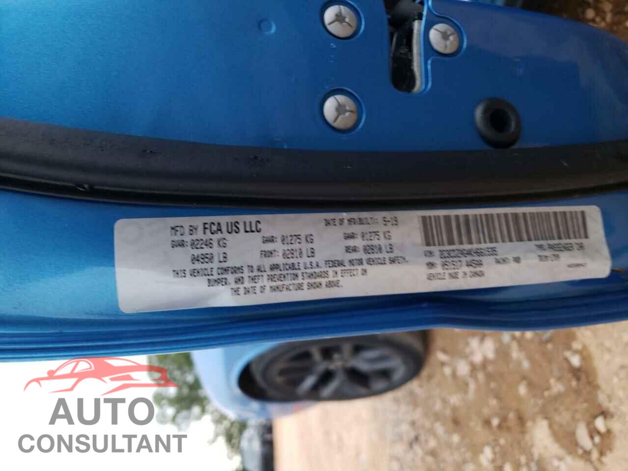 DODGE CHALLENGER 2019 - 2C3CDZAG4KH661535