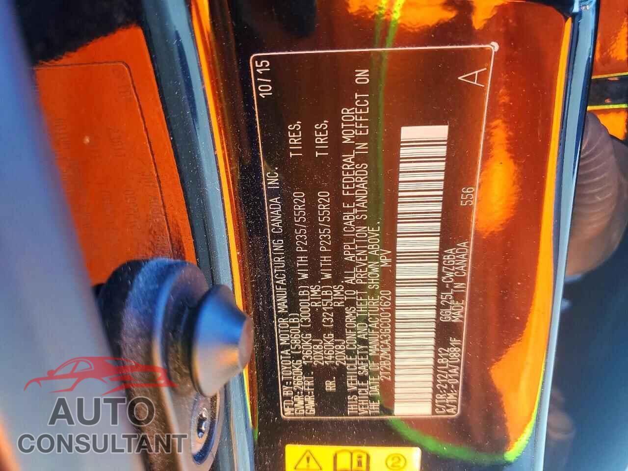 LEXUS RX350 2016 - 2T2BZMCA3GC001620