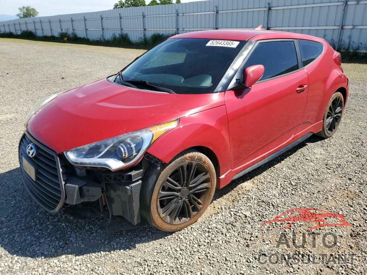 HYUNDAI VELOSTER 2016 - KMHTC6AE8GU262025