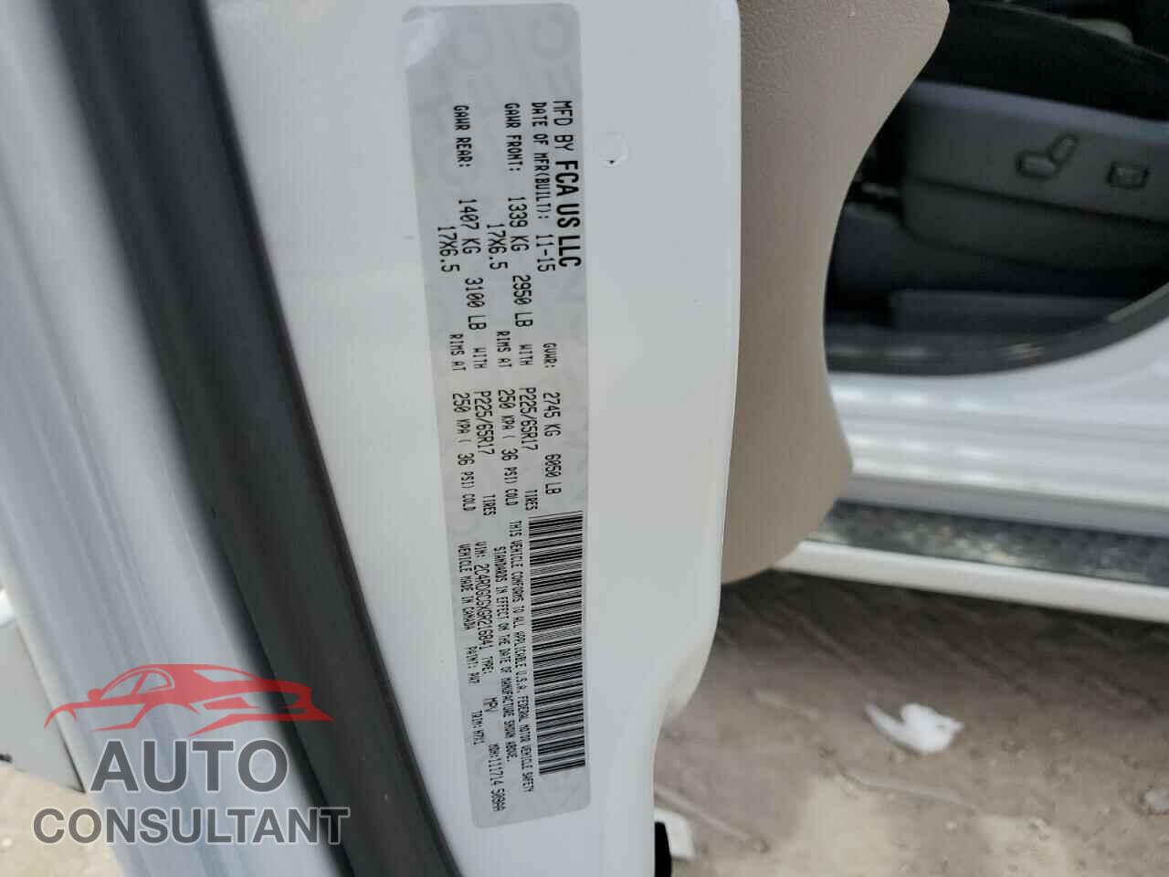 DODGE CARAVAN 2016 - 2C4RDGCGXGR216841