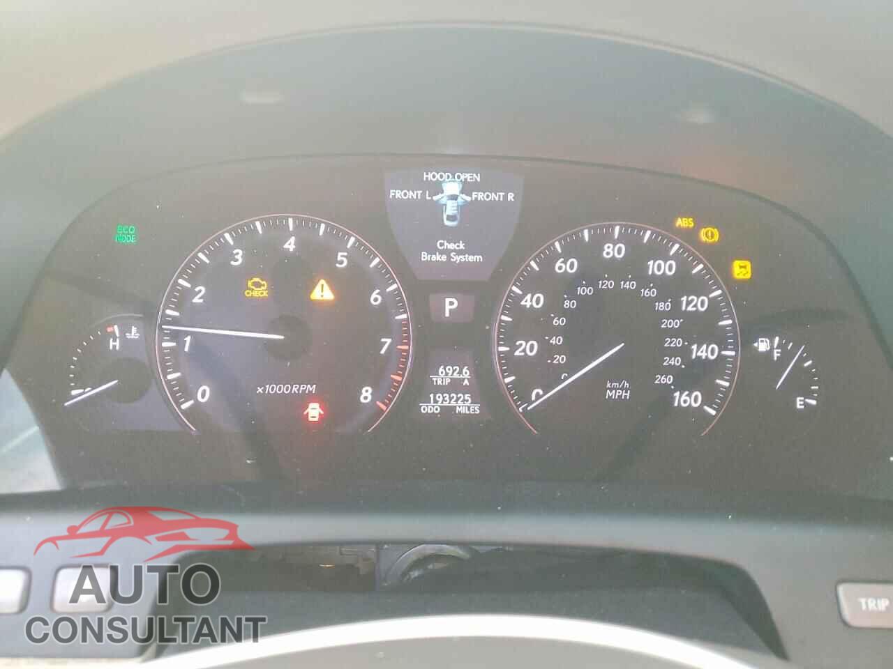 LEXUS LS460 2012 - JTHBL5EF6C5111801