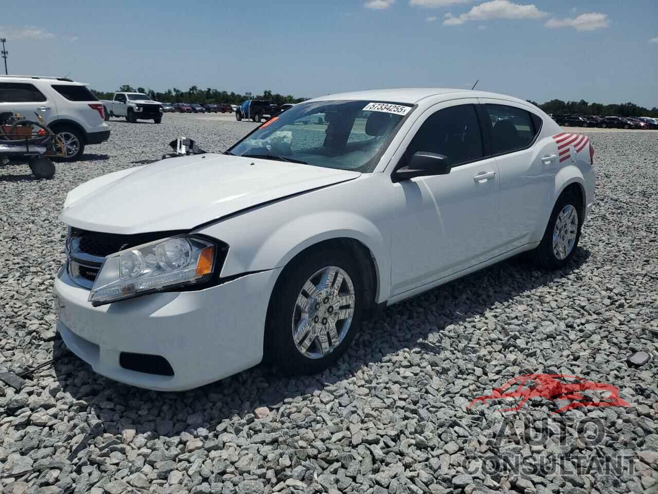 DODGE AVENGER 2013 - 1C3CDZAB2DN567295