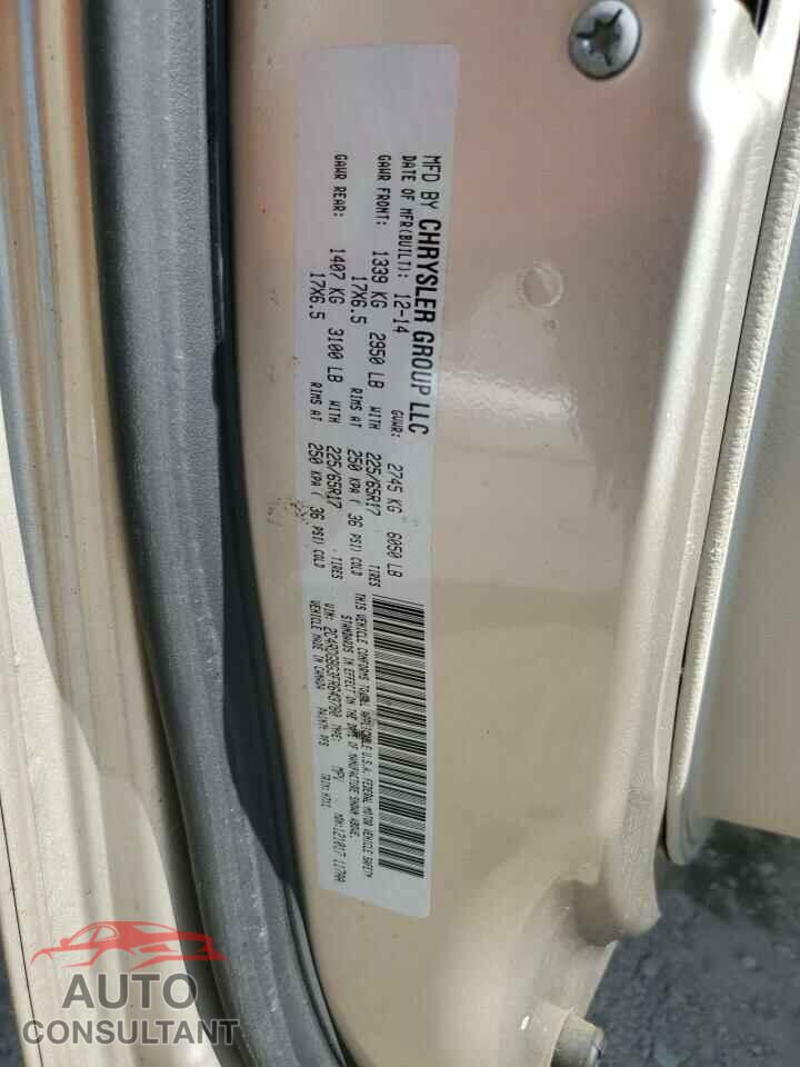 DODGE CARAVAN 2015 - 2C4RDGBG3FR643780
