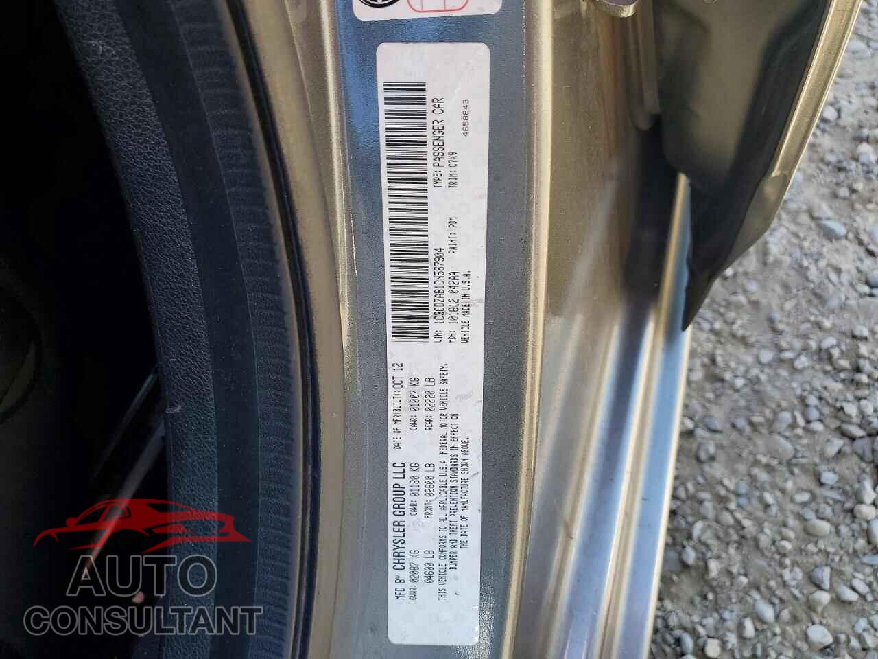 DODGE AVENGER 2013 - 1C3CDZAB1DN567904