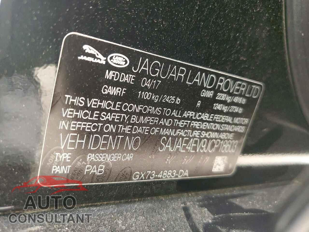 JAGUAR XE 2018 - SAJAE4EV9JCP18603