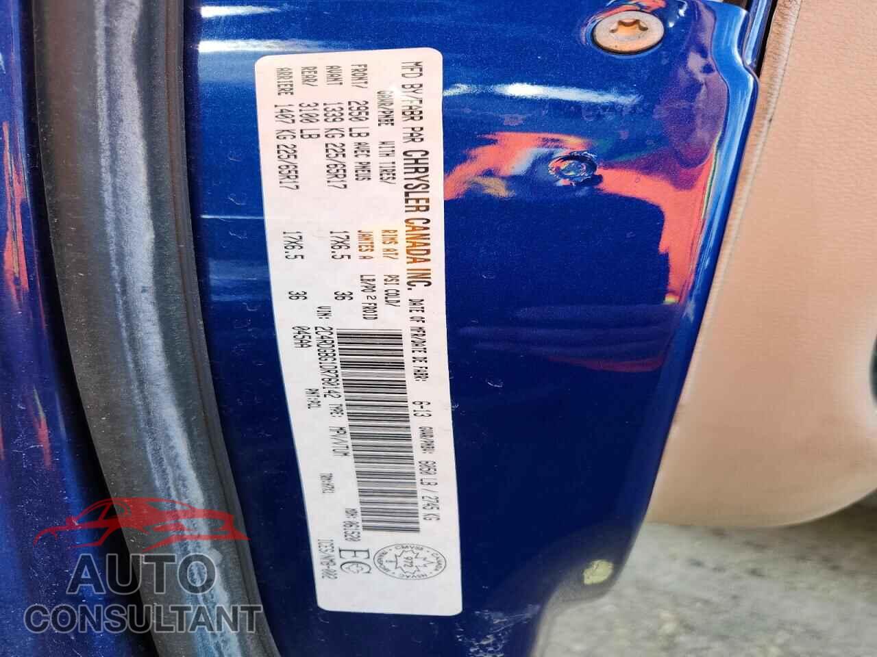 DODGE CARAVAN 2013 - 2C4RDGBG1DR760142