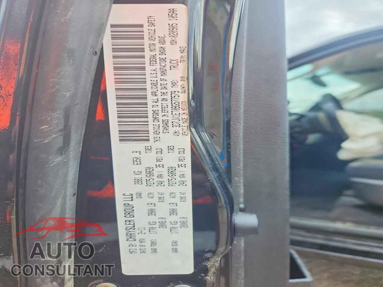 DODGE RAM 1500 2011 - 3D7JV1ET0BG577579