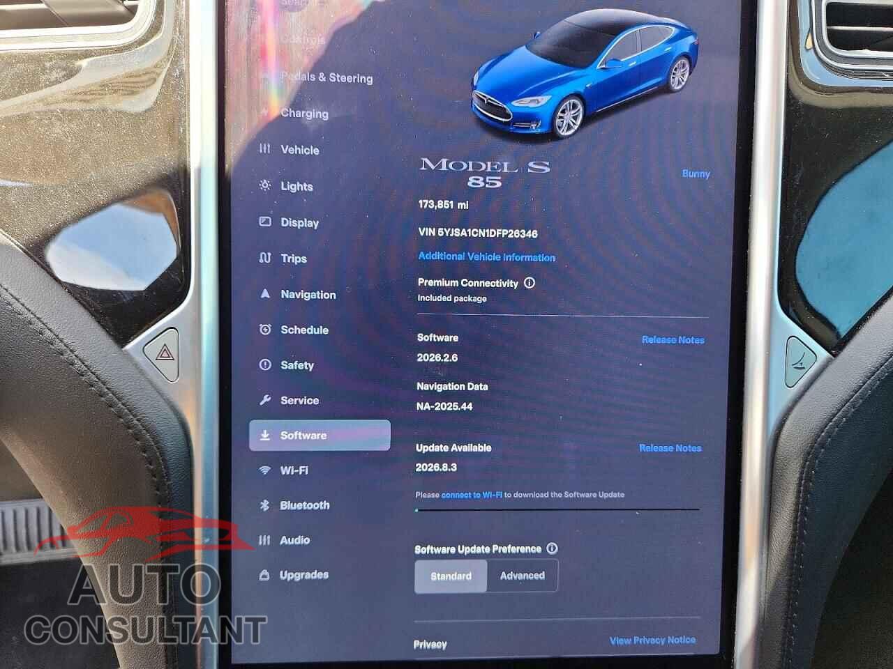 TESLA MODEL S 2013 - 5YJSA1CN1DFP26346