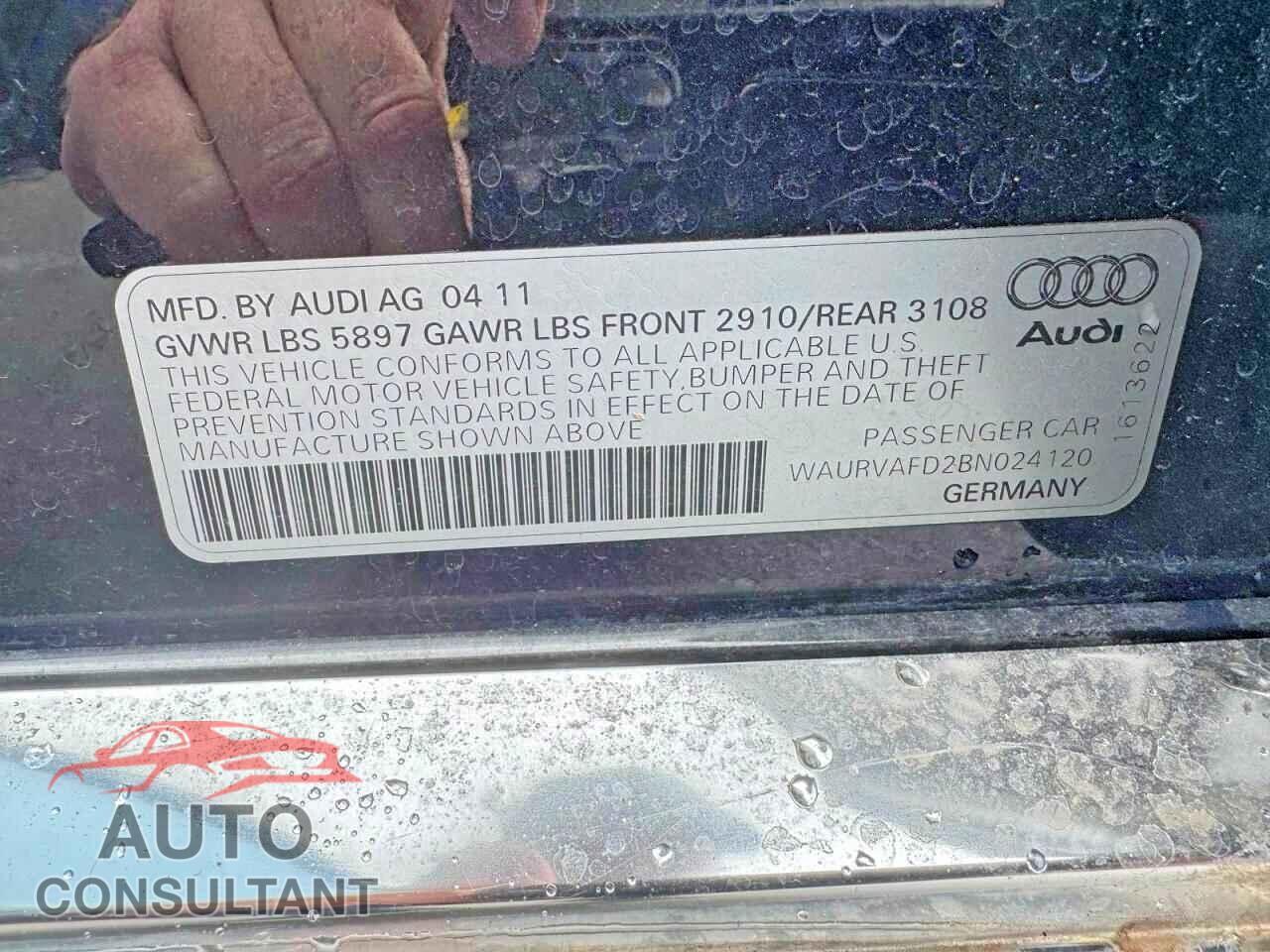 AUDI A8 2011 - WAURVAFD2BN024120
