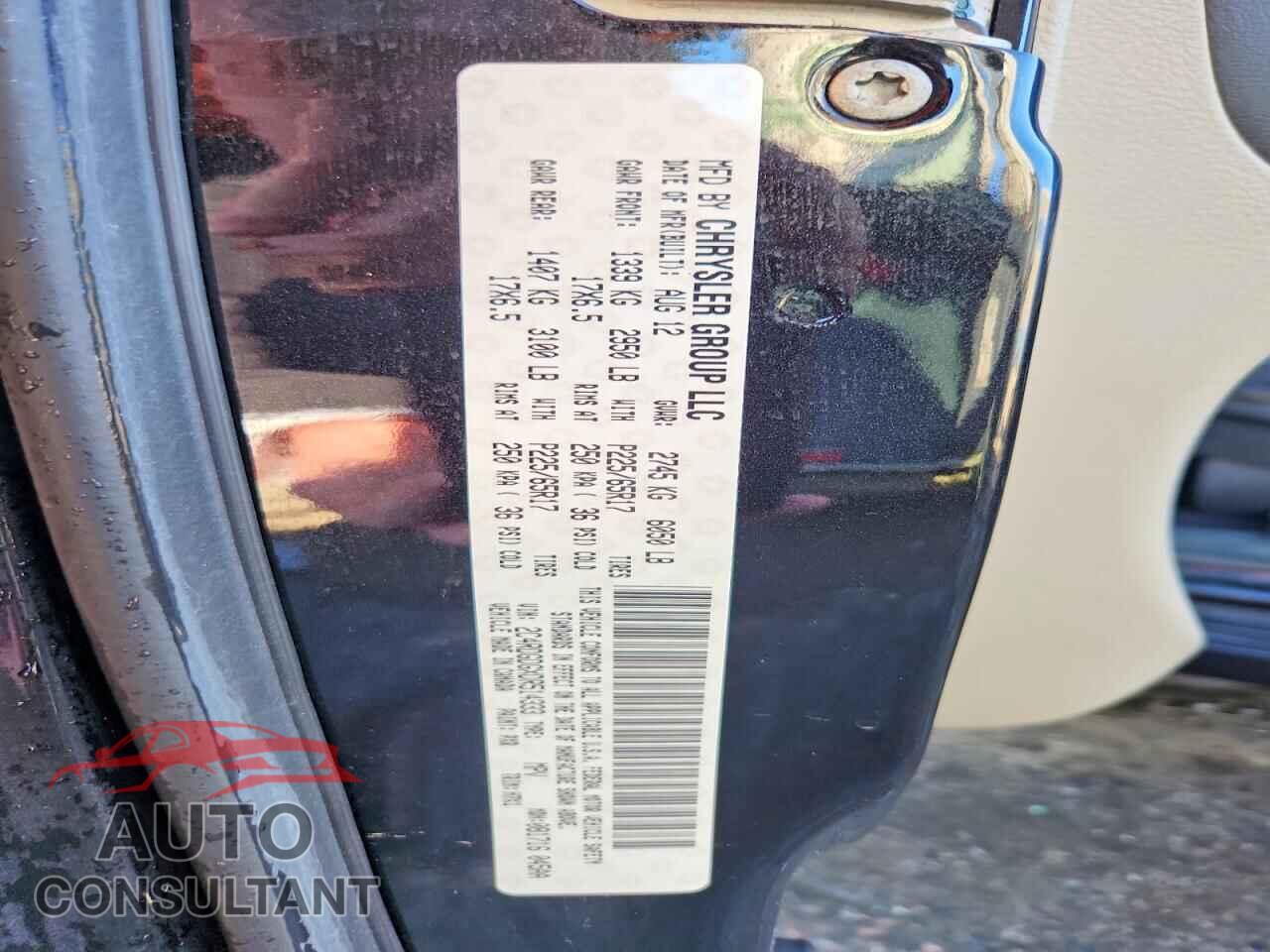 DODGE CARAVAN 2013 - 2C4RDGDGXDR514333