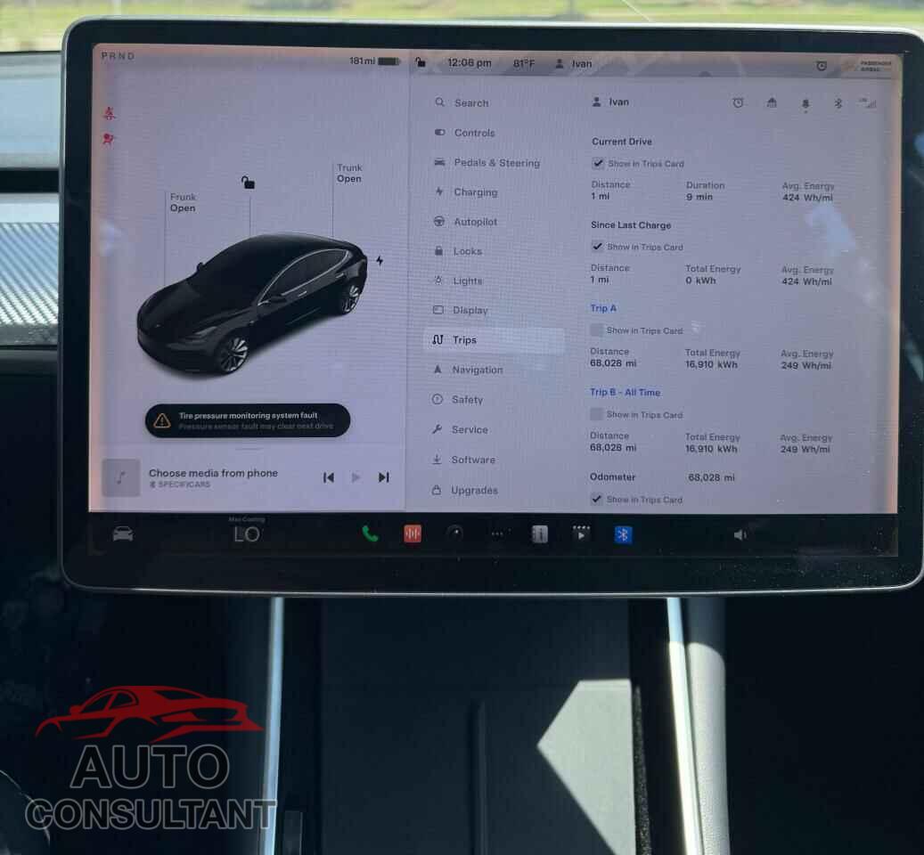 TESLA MODEL 3 2020 - 5YJ3E1EA2LF737843